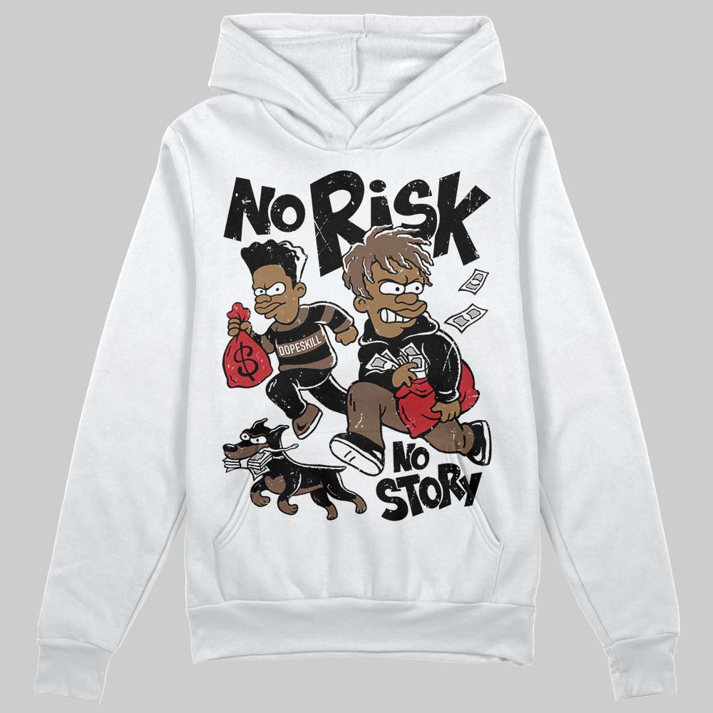 Olive 9s superstreetwear Hoodie Sweatshirt No Risk No Story Graphic