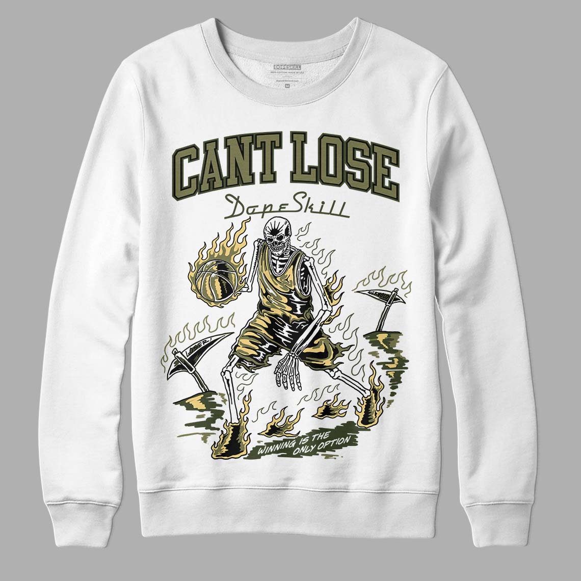 Craft Olive 4s superstreetwear Sweatshirt Cant Lose Graphic