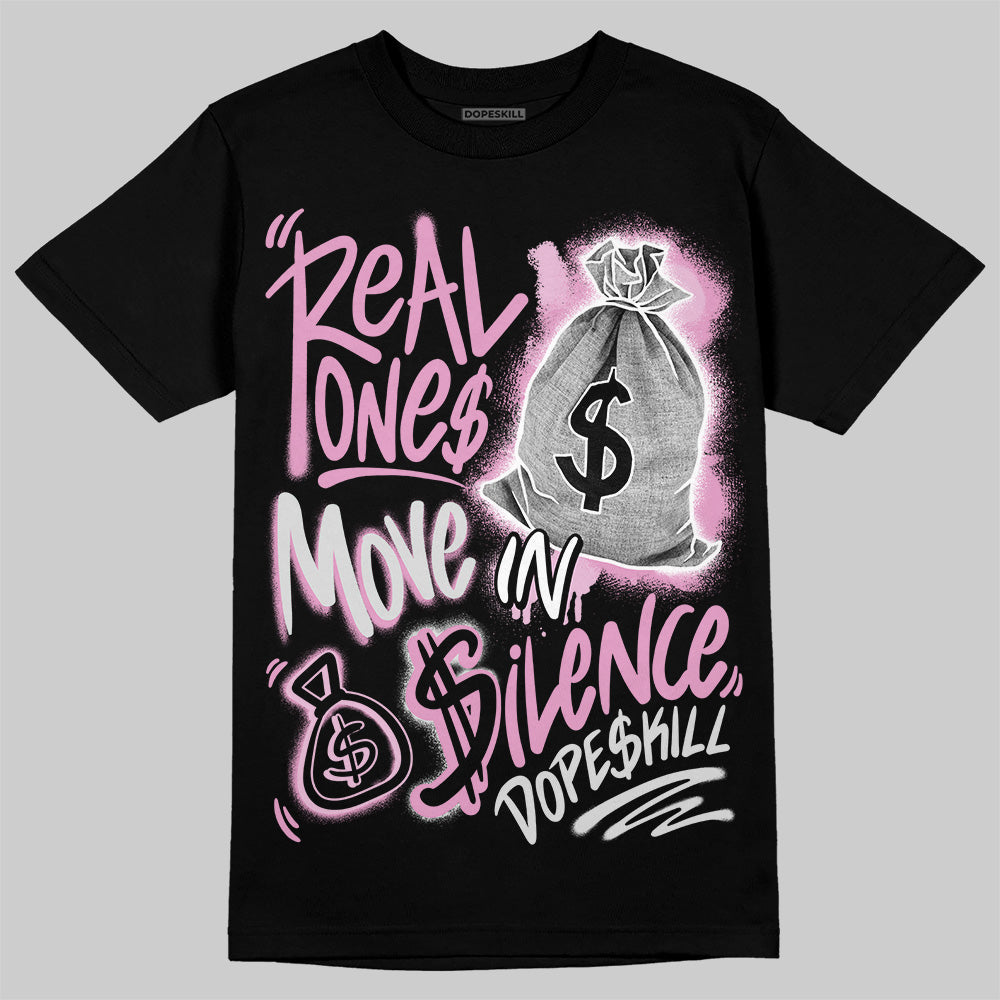 Orchid 4s superstreetwear T-Shirt Real Ones Move In Silence Graphic