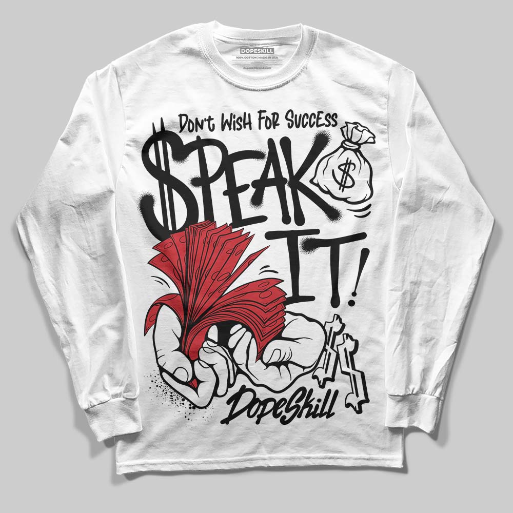 Black Metallic Reimagined 5s superstreetwear Long Sleeve T-Shirt Speak It Graphic