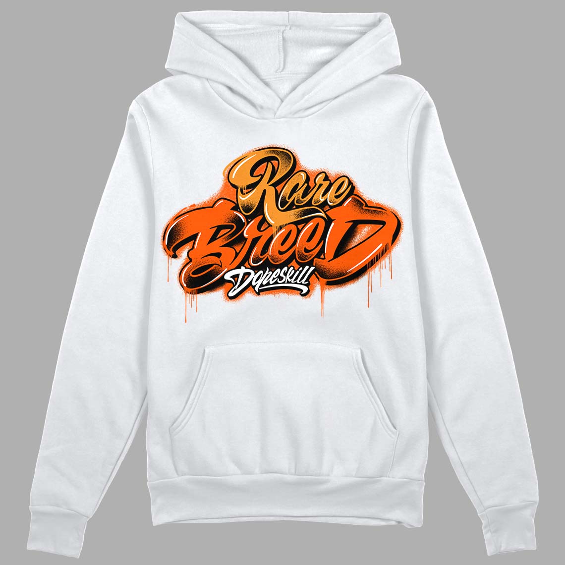 Brilliant Orange 12s superstreetwear Hoodie Sweatshirt Rare Breed Type Graphic