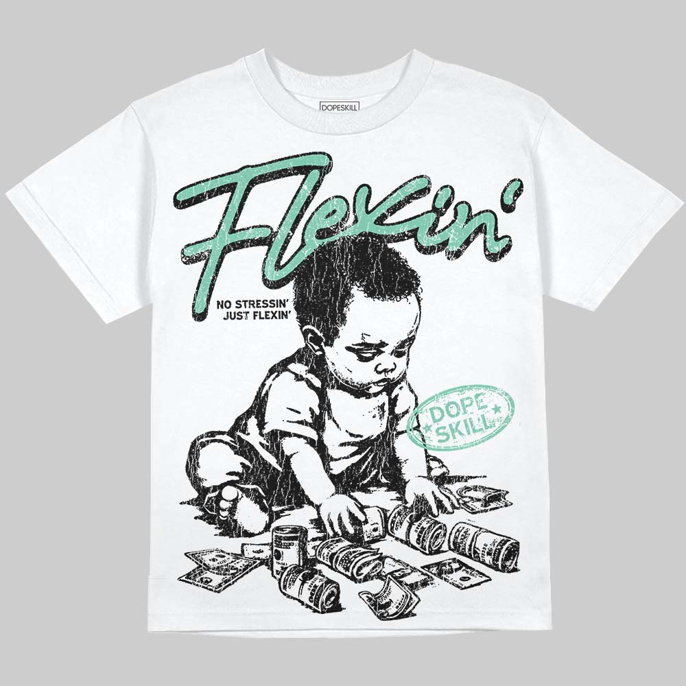 Green Glow 3s superstreetwear Oversize Print T-Shirt Flexin' Graphic