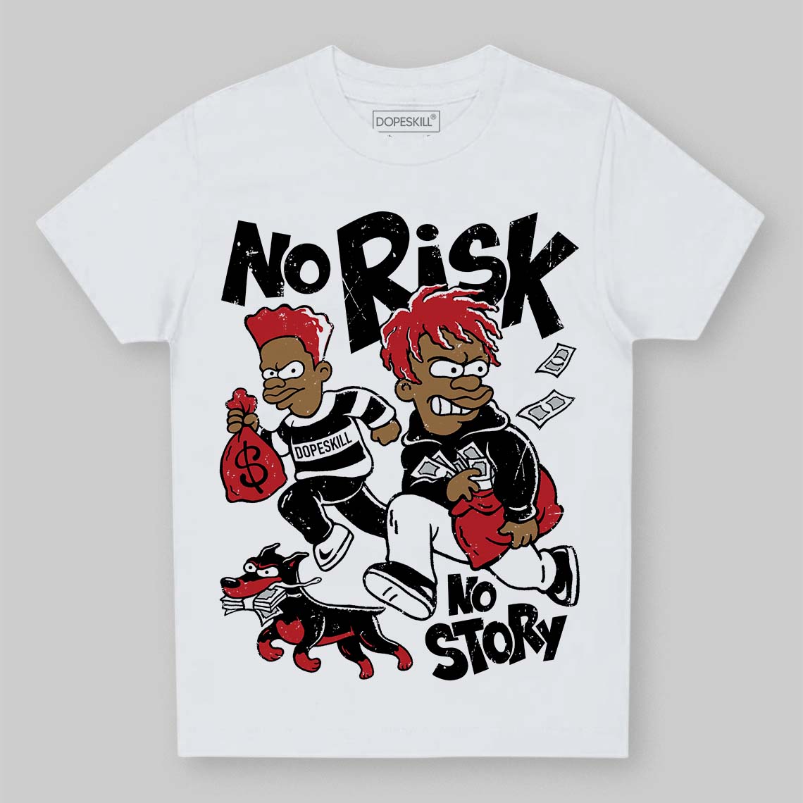 Bred 11s superstreetwear Toddler Kids T-shirt No Risk No Story Graphic