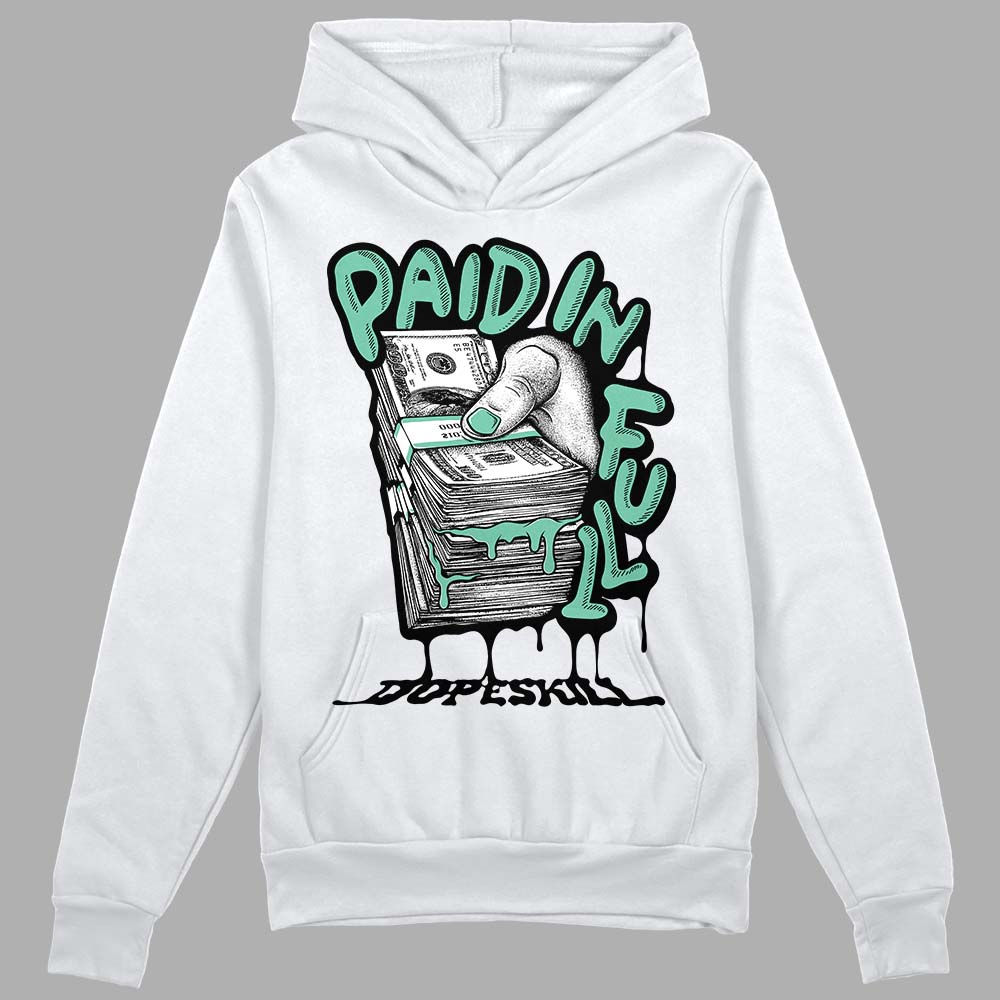 Green Glow 3s superstreetwear Hoodie Sweatshirt Paid In Full Graphic