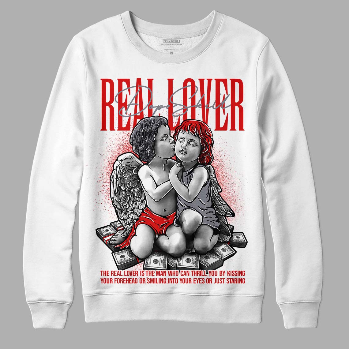 Gym Red 9s superstreetwear Sweatshirt Real Lover Graphic