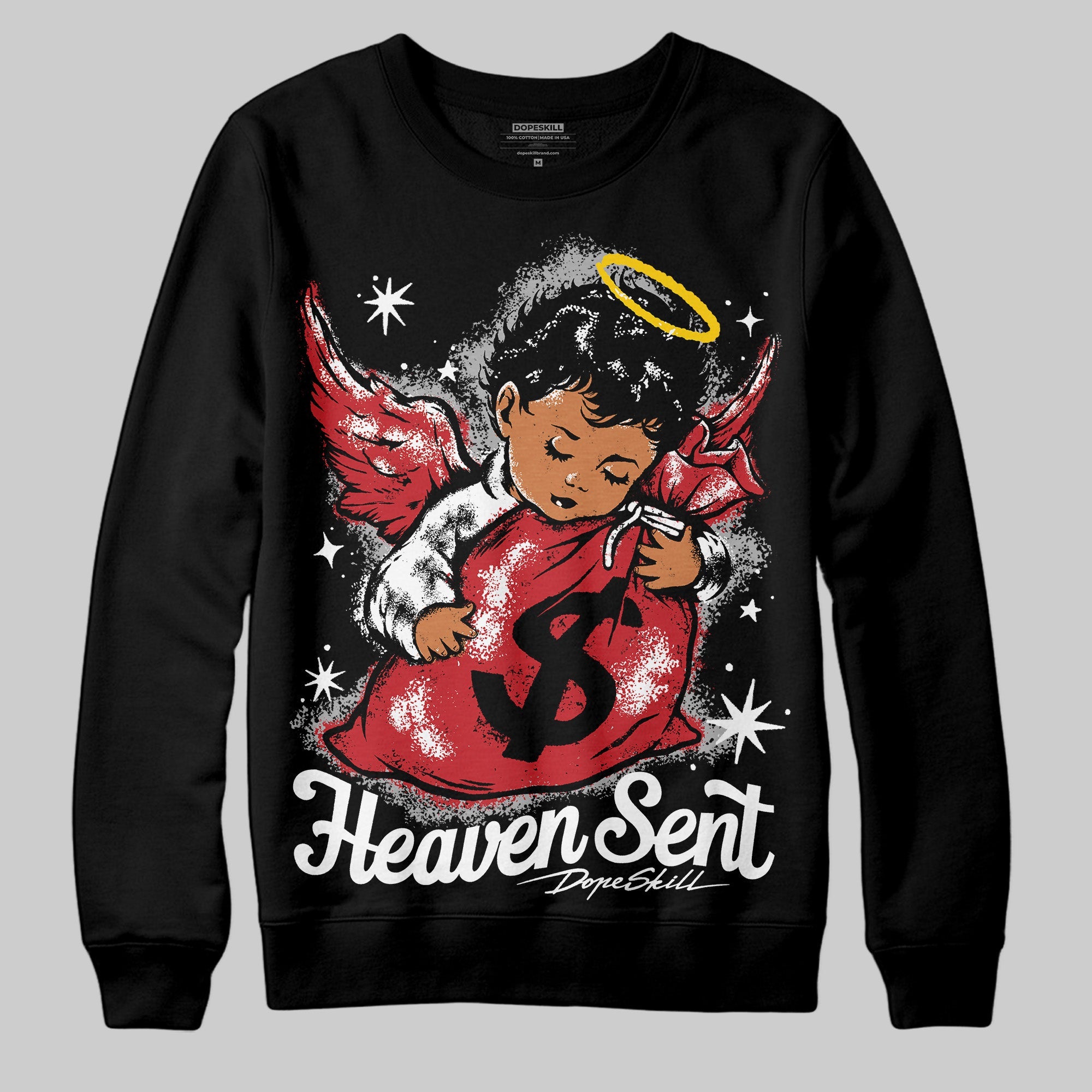 Bred 11s superstreetwear Sweatshirt Heaven Sent Graphic
