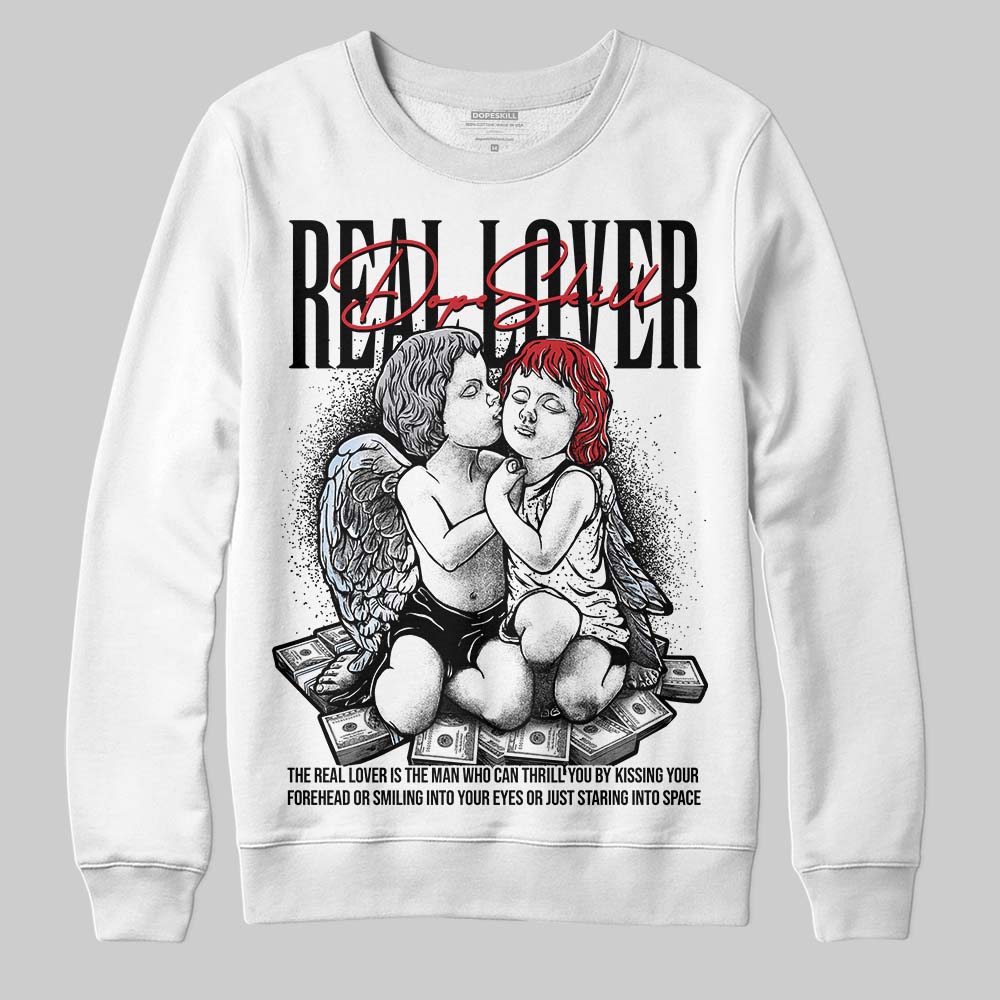 Black Metallic Reimagined 5s superstreetwear Sweatshirt Real Lover Graphic