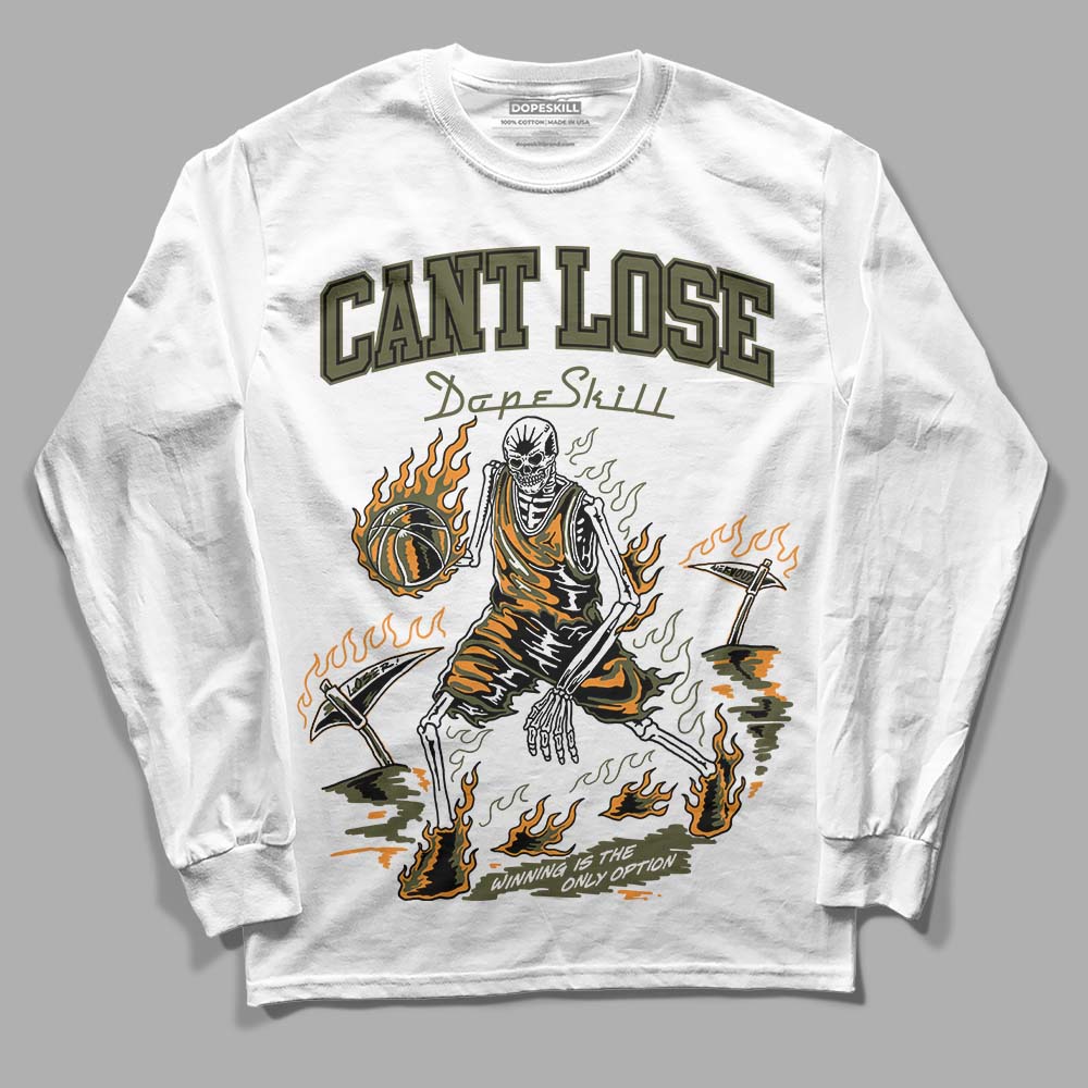 Olive 5s superstreetwear Long Sleeve T-Shirt Cant Lose Graphic