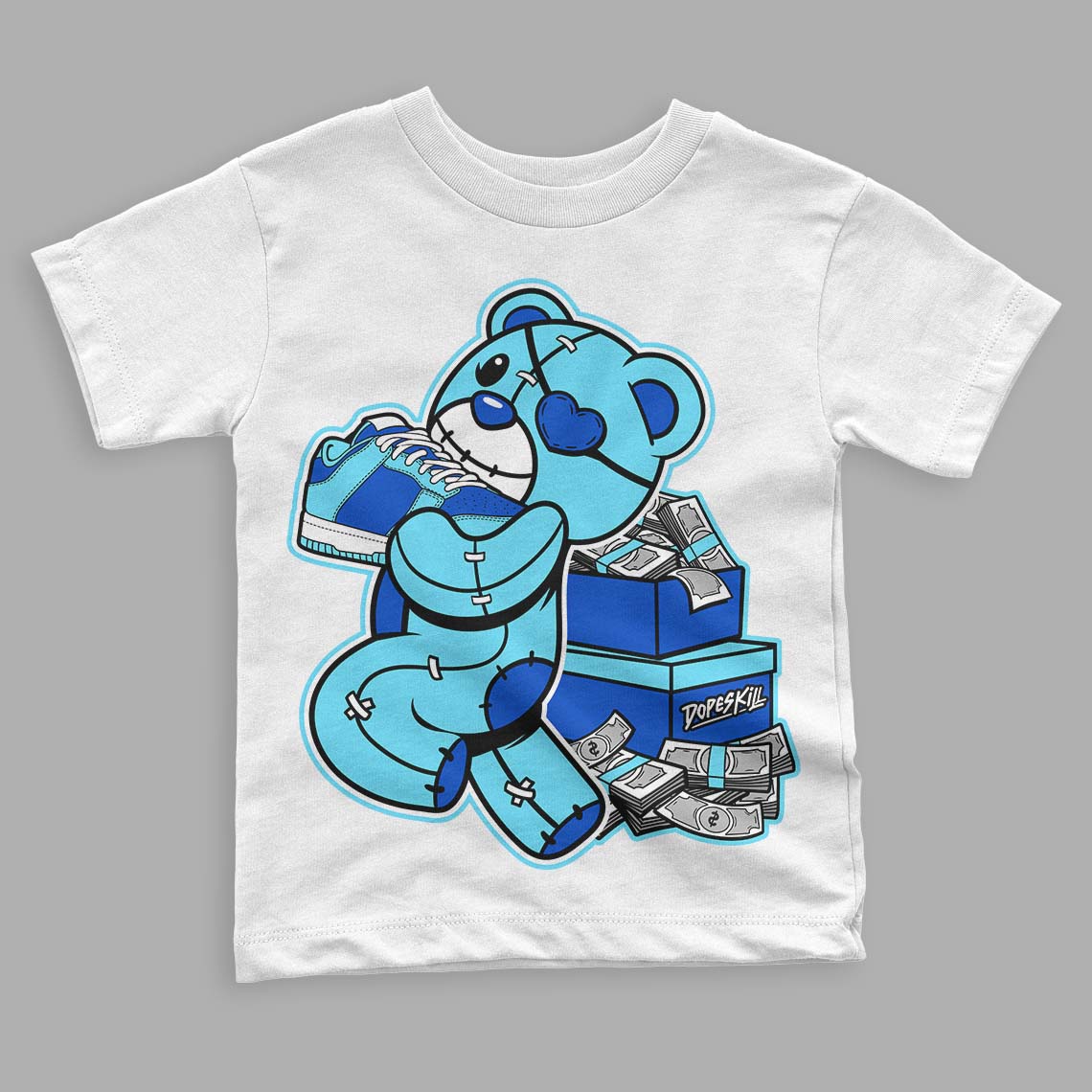 SB Dunk Argon superstreetwear Toddler Kids T-shirt Bear Steals Sneaker Graphic