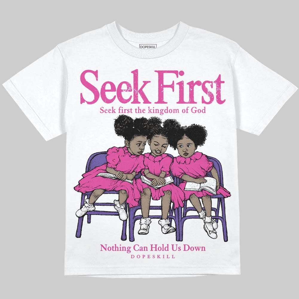 Dunk Active Fuchsia superstreetwear Oversize Print T-Shirt New Seek First Graphic