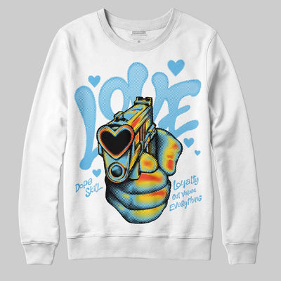 Legend Blue 11s DopeSkill Sweatshirt Love Shot Graphic