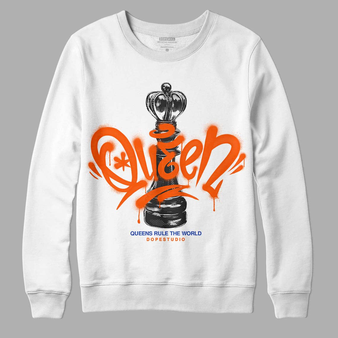 Dunk Low Futura Orange Blaze superstreetwear Sweatshirt Queen Chess Graphic