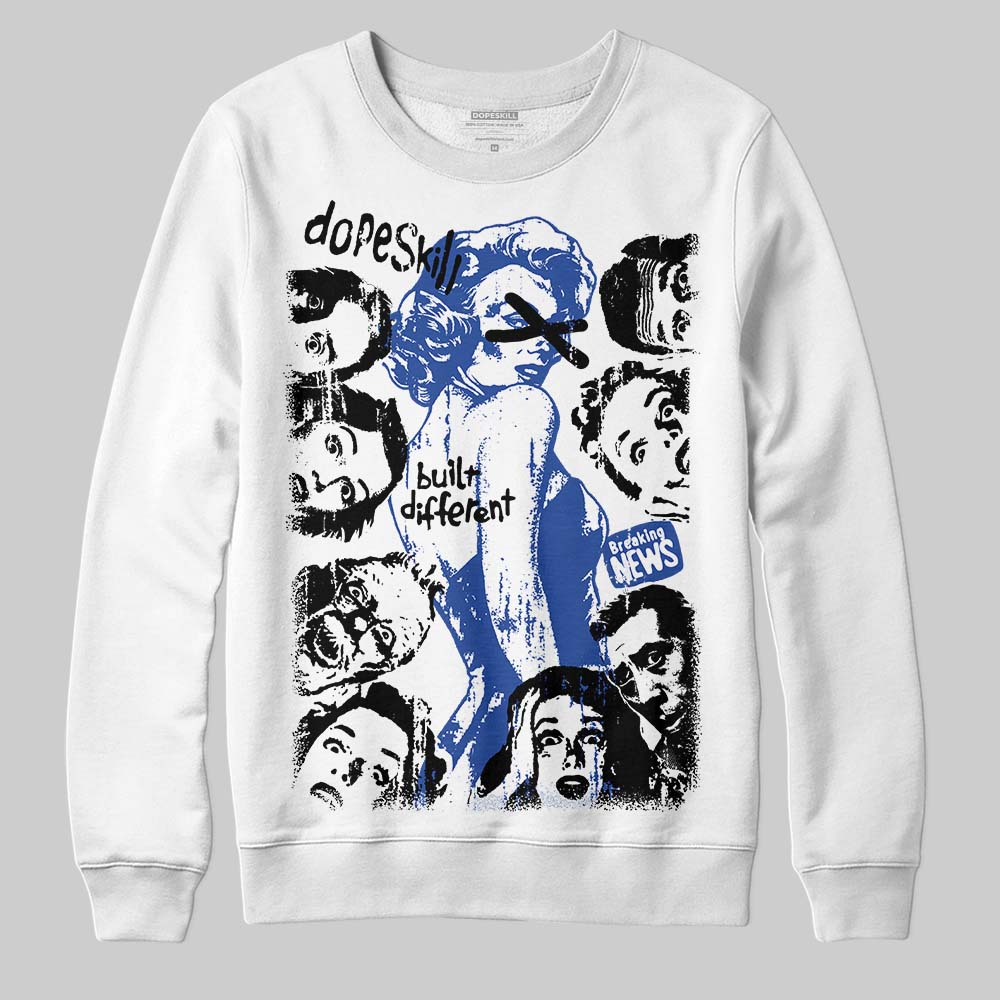 Royal Blue Collection superstreetwear Sweatshirt Built Different Graphic