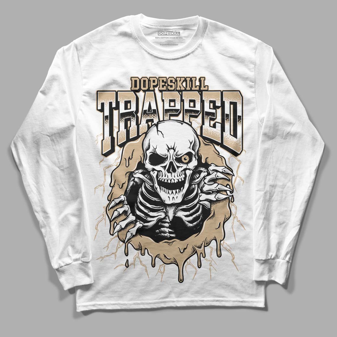 TAN Collection superstreetwear Long Sleeve T-Shirt Trapped Halloween Graphic