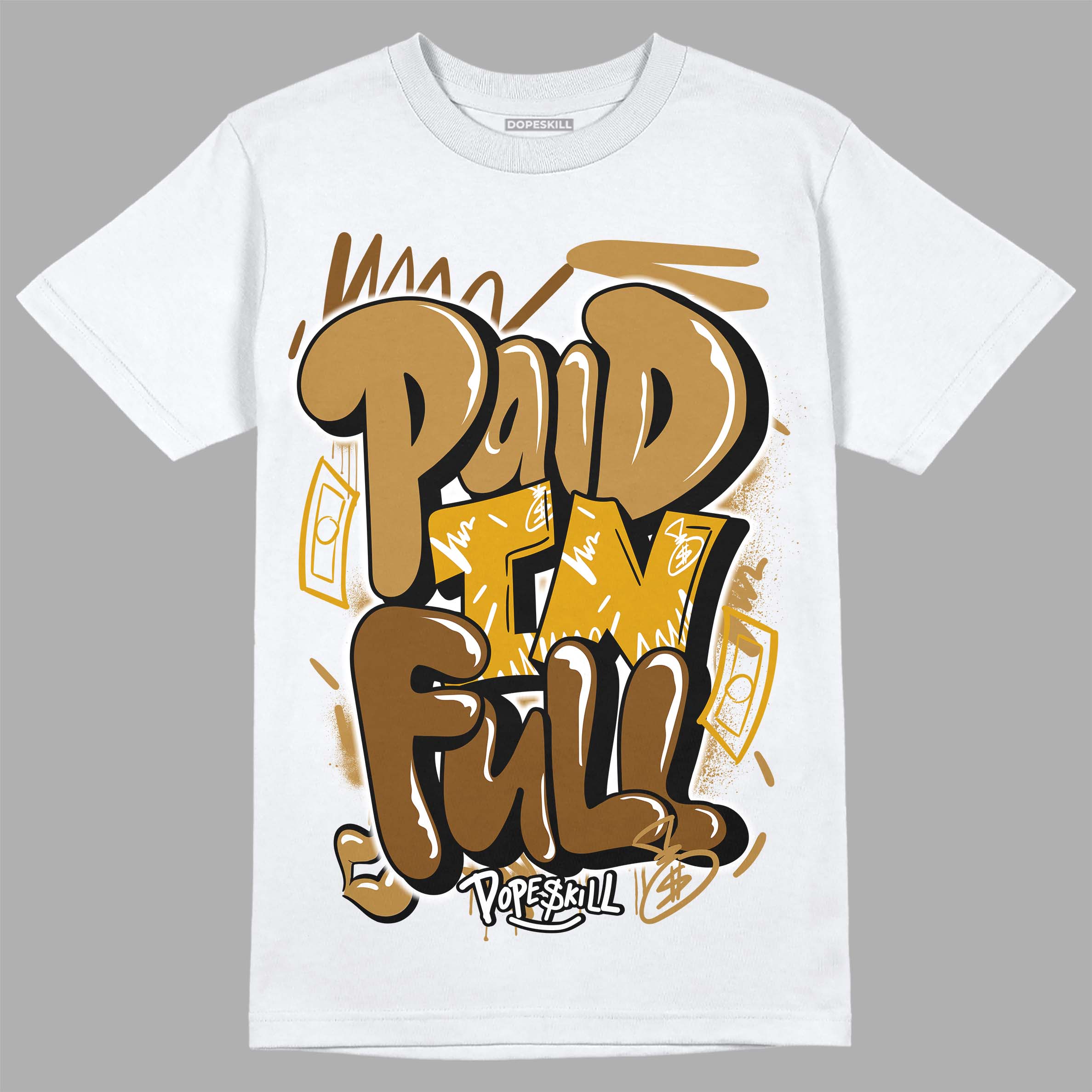 Wheat 13s superstreetwear T-Shirt New Paid In Full Graphic