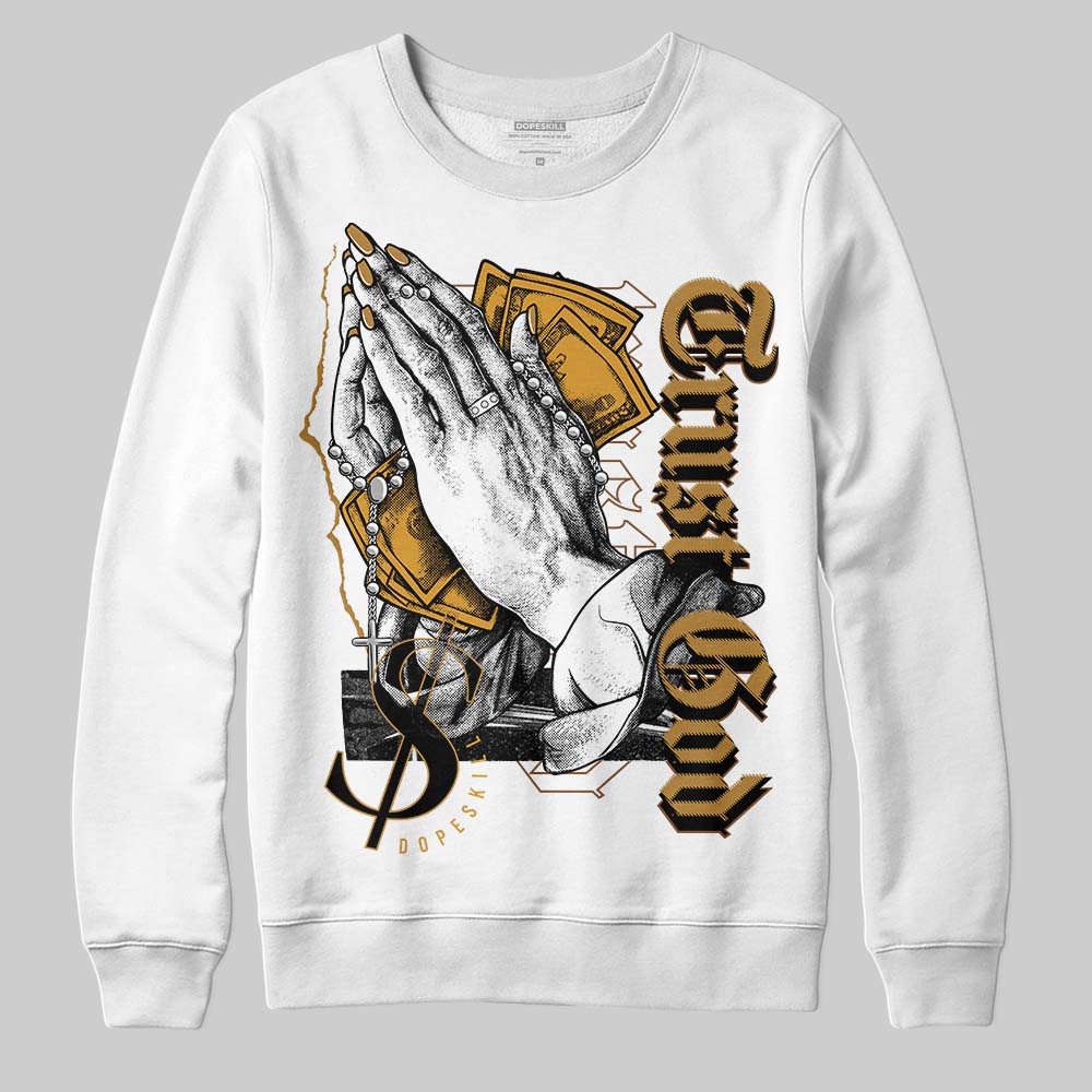 Wheat 13s superstreetwear Sweatshirt Trust God Graphic