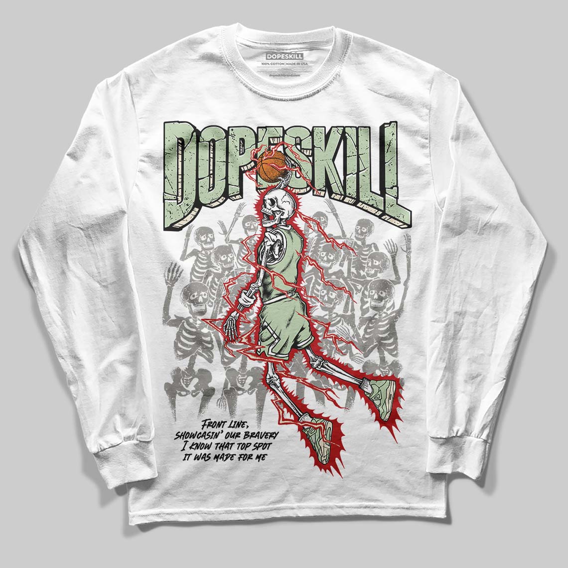 Seafoam 4s 2025 superstreetwear Long Sleeve T-Shirt Thunder Dunk Graphic