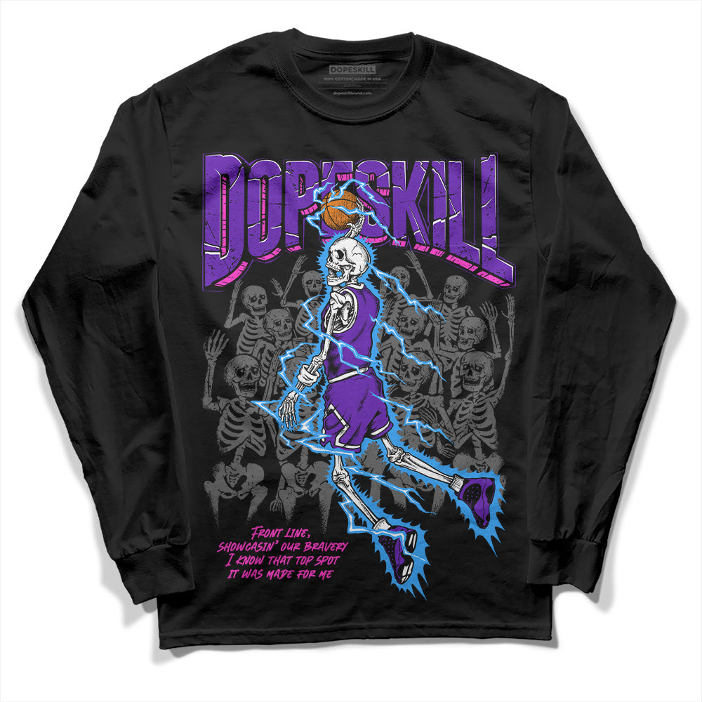 Court Purple 13s superstreetwear Long Sleeve T-Shirt Thunder Dunk Graphic