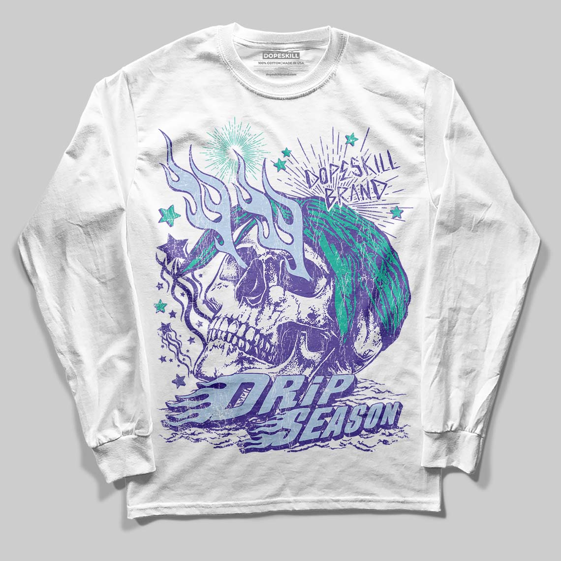 Grape 5s superstreetwear Long Sleeve T-Shirt Drip Season Graphic