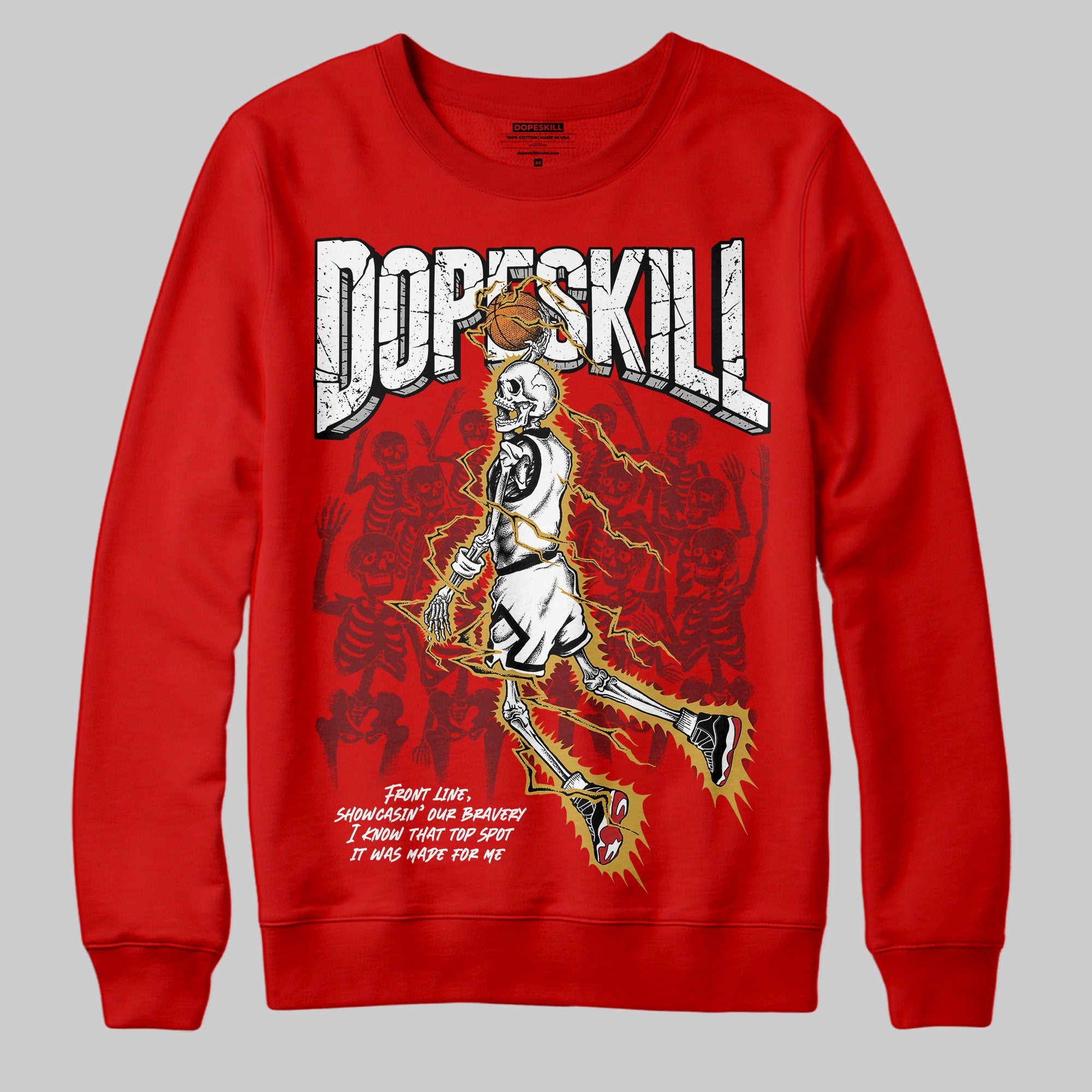 Bred Velvet 11s superstreetwear Red Sweatshirt Thunder Dunk Graphic