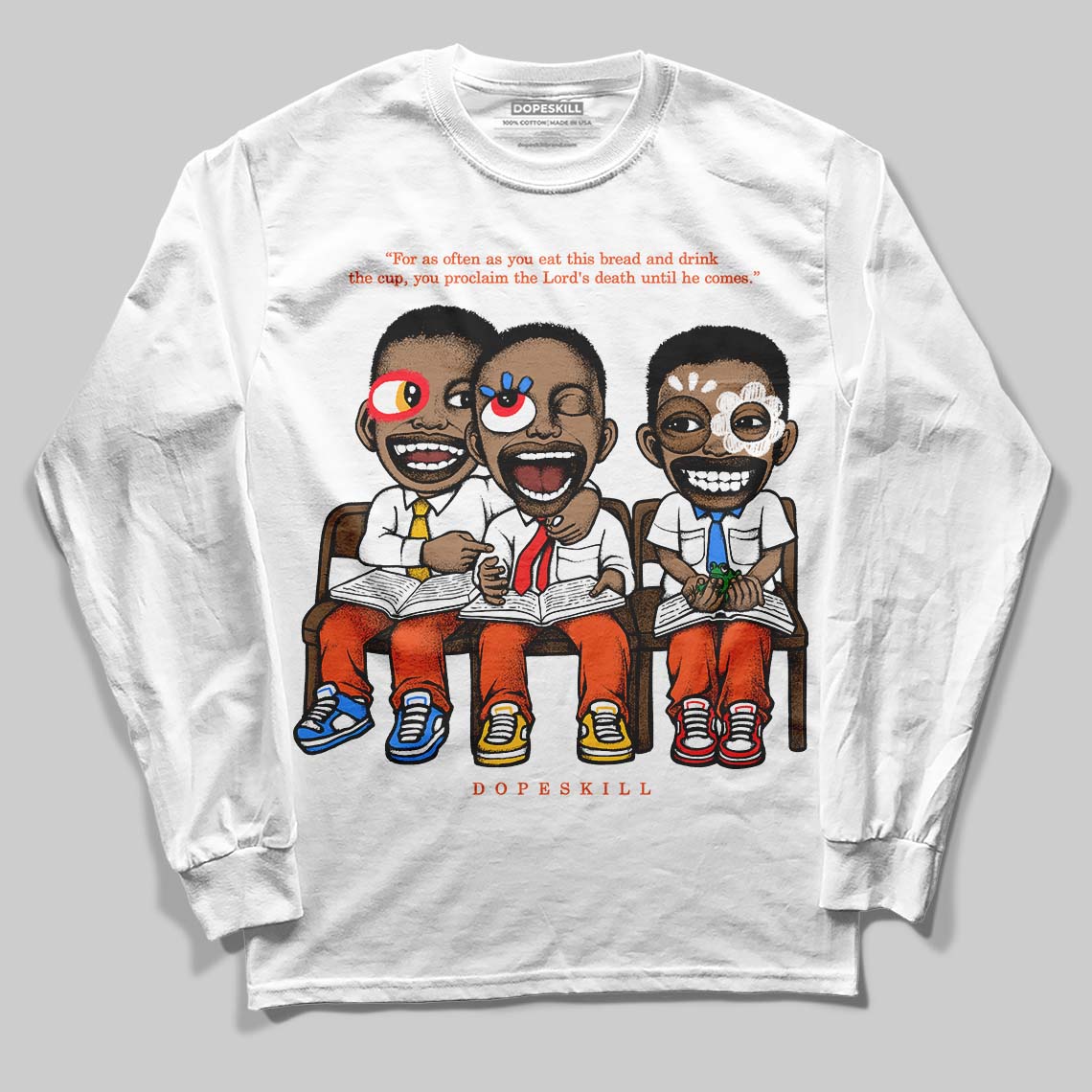 Orange Milk superstreetwear Long Sleeve T-Shirt First Sunday Graphic