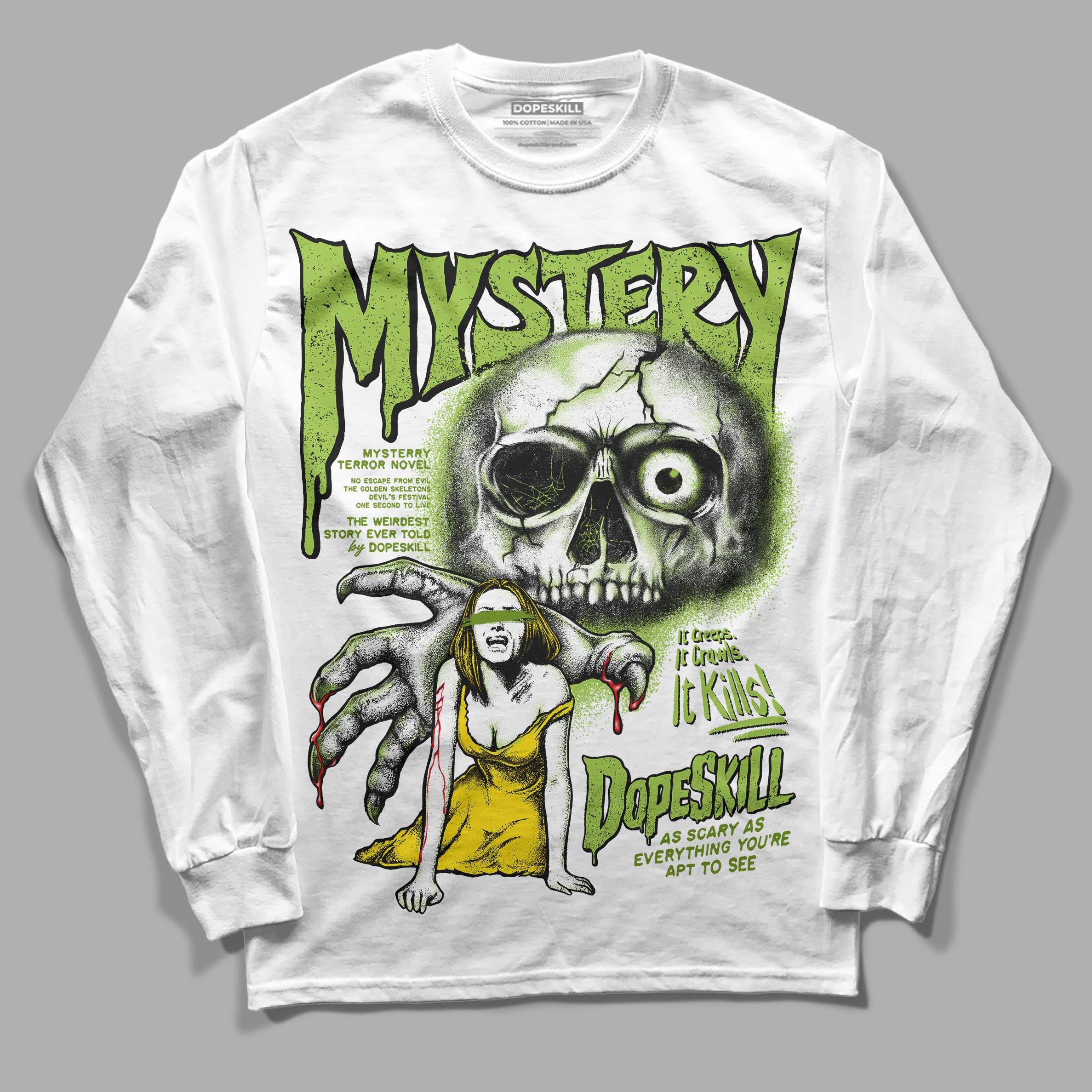 Dunk Low 'Chlorophyll' superstreetwear Long Sleeve T-Shirt Mystery Ghostly Grasp Graphic