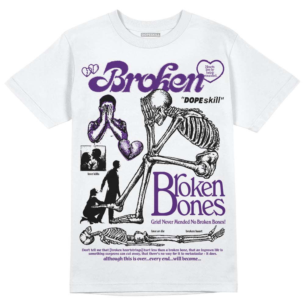 Field Purple 12s superstreetwear T-Shirt Broken Bones Graphic