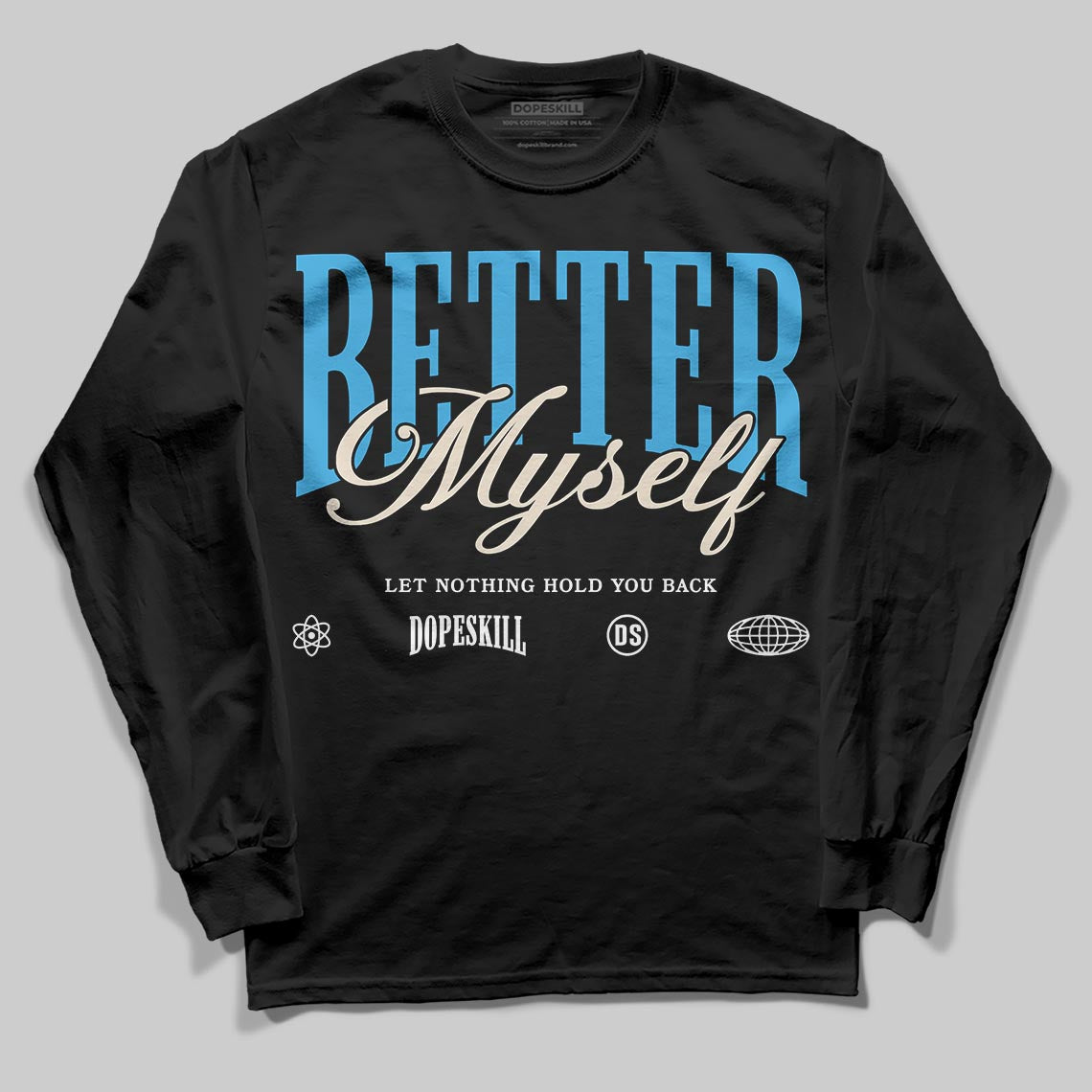 UNC Reimagined 1s superstreetwear Long Sleeve T-Shirt Better Myself Graphic
