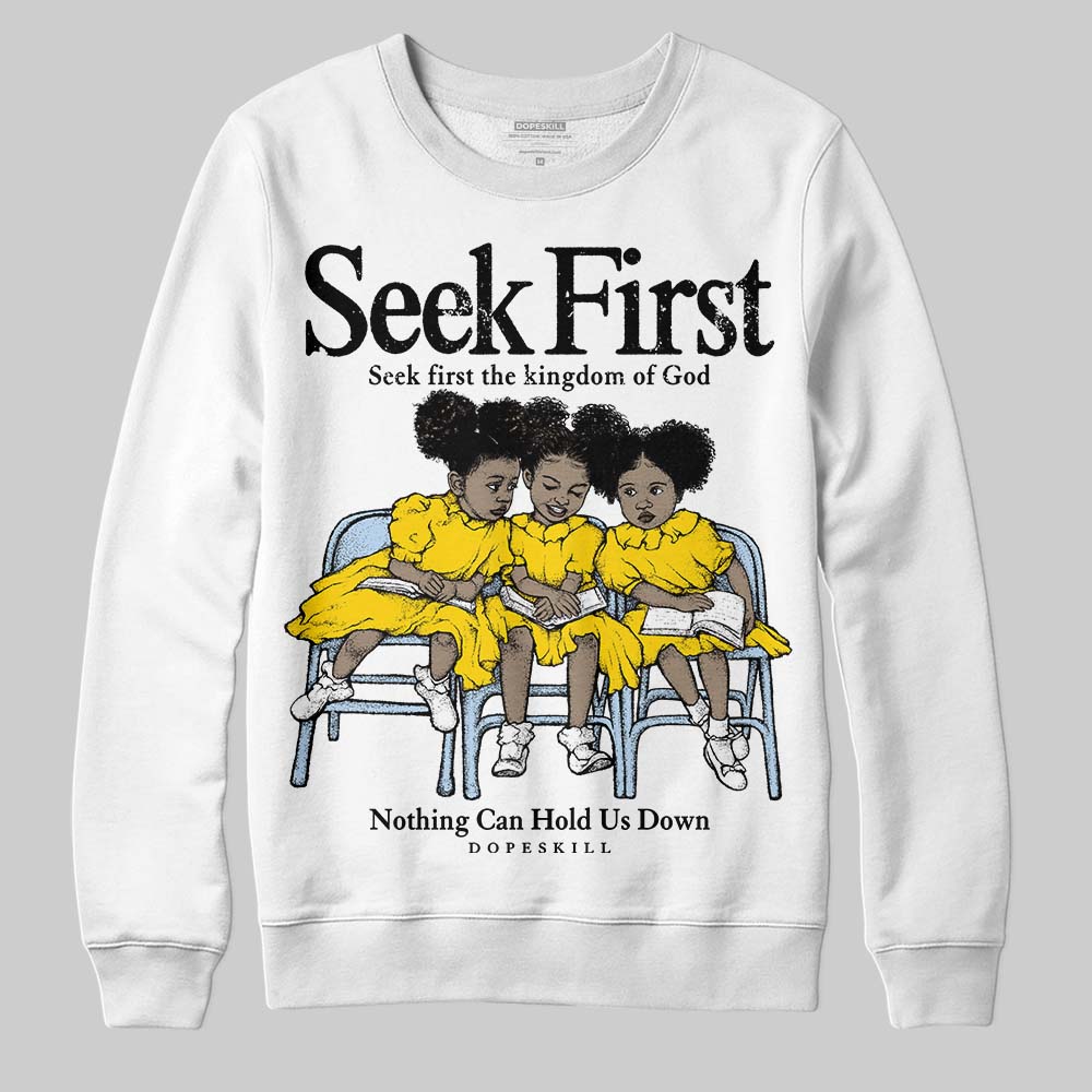 Yellow Ochre 6s superstreetwear Sweatshirt New Seek First Graphic