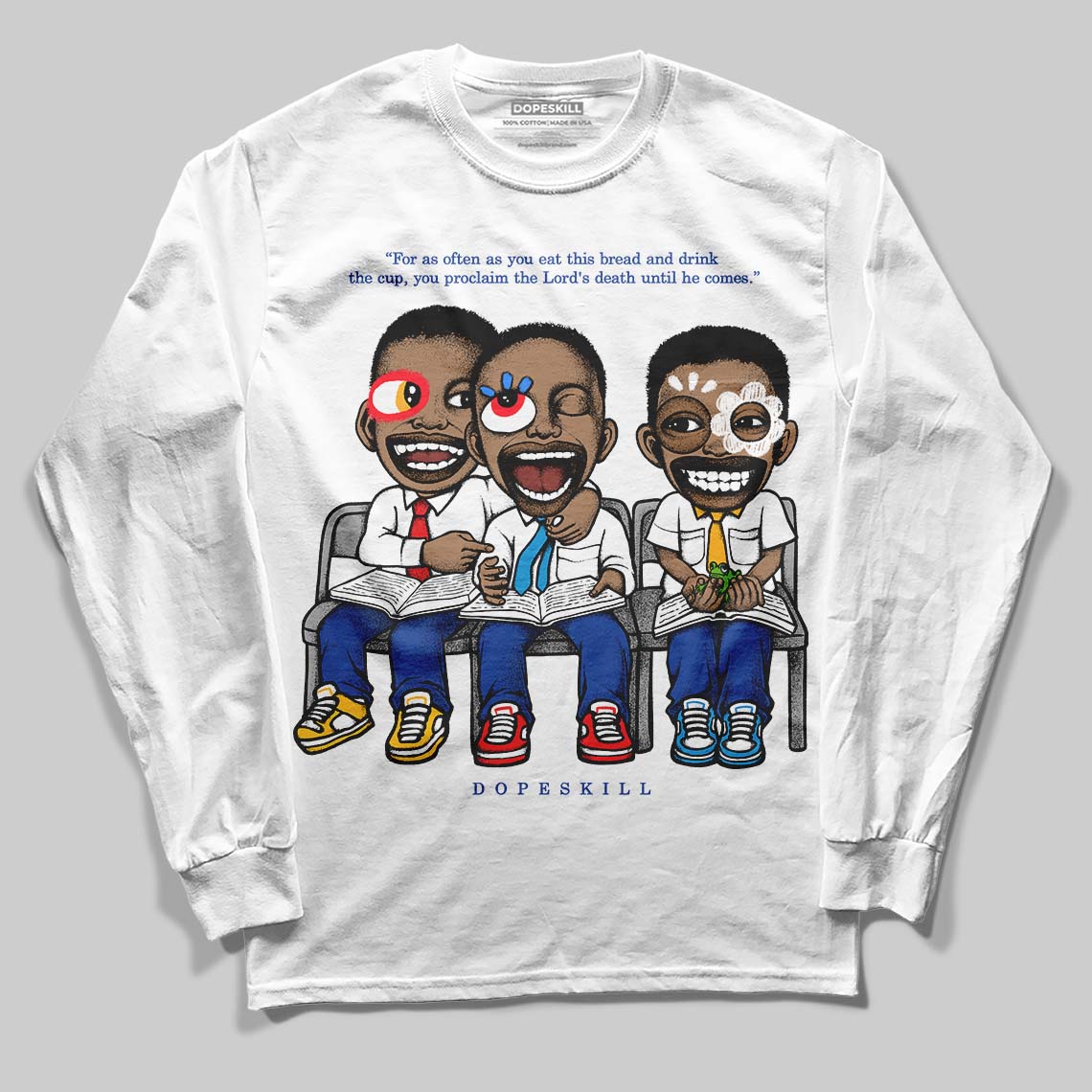 Royal Blue Collection superstreetwear Long Sleeve T-Shirt First Sunday Graphic