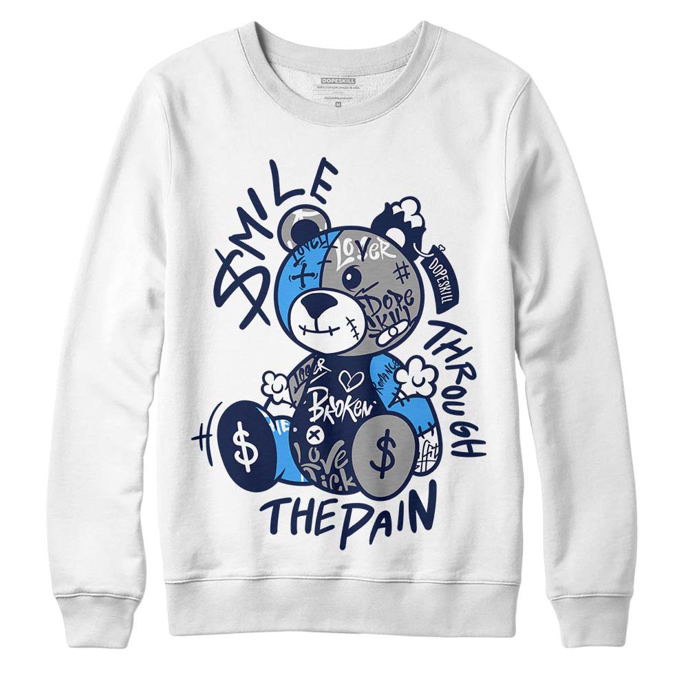 AJ Spizike White Obsidian superstreetwear Sweatshirt Smile Through The Pain Graphic