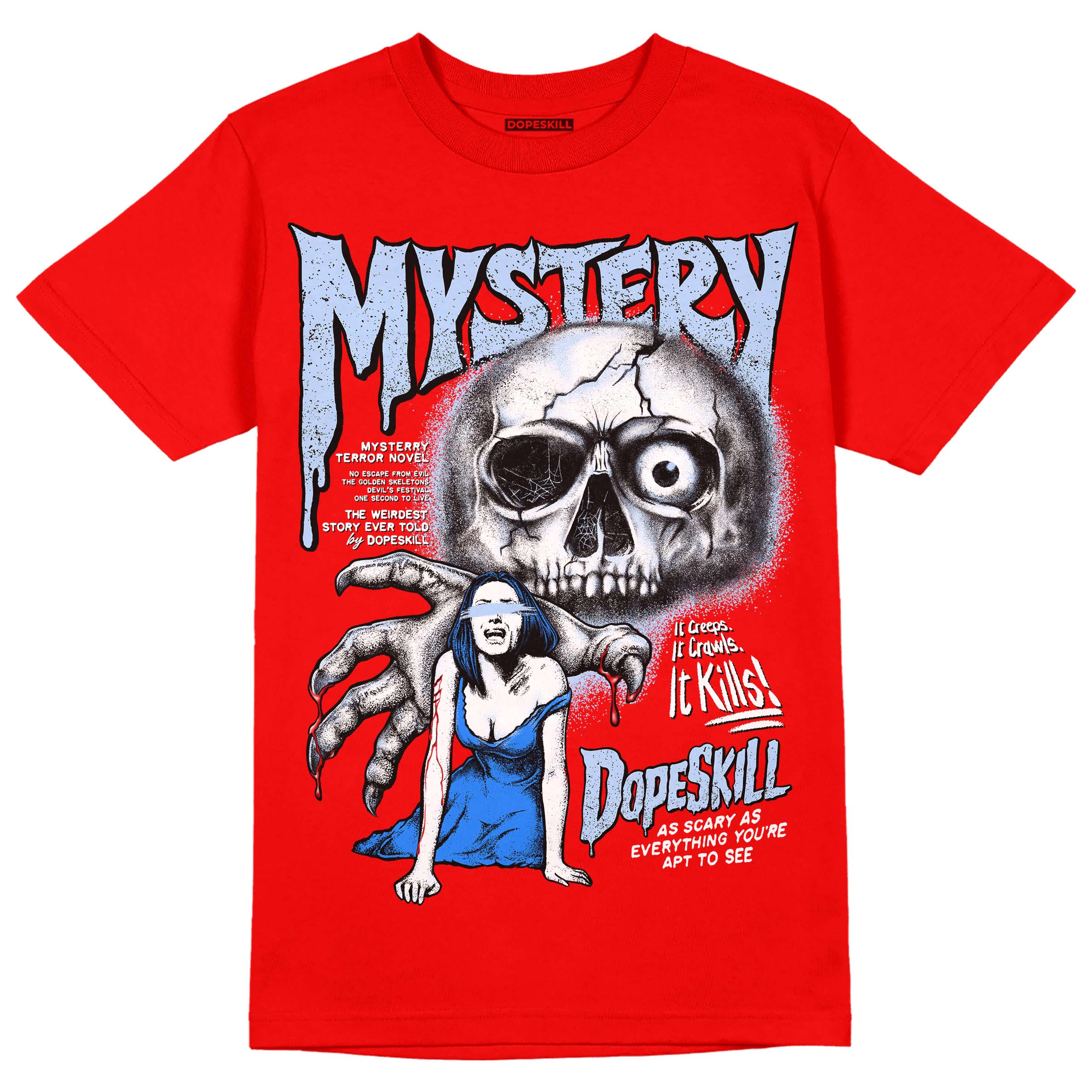 Cherry 11s superstreetwear Varsity Red T-shirt Mystery Ghostly Grasp Graphic