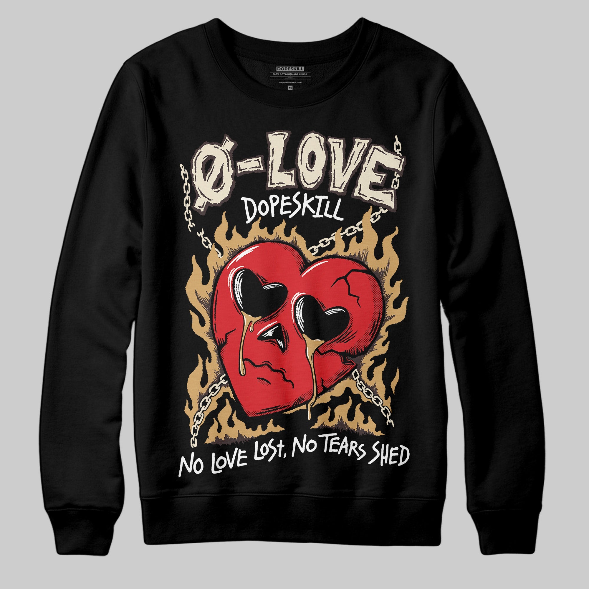 Earth 5s superstreetwear Sweatshirt Crying Heart Graphic