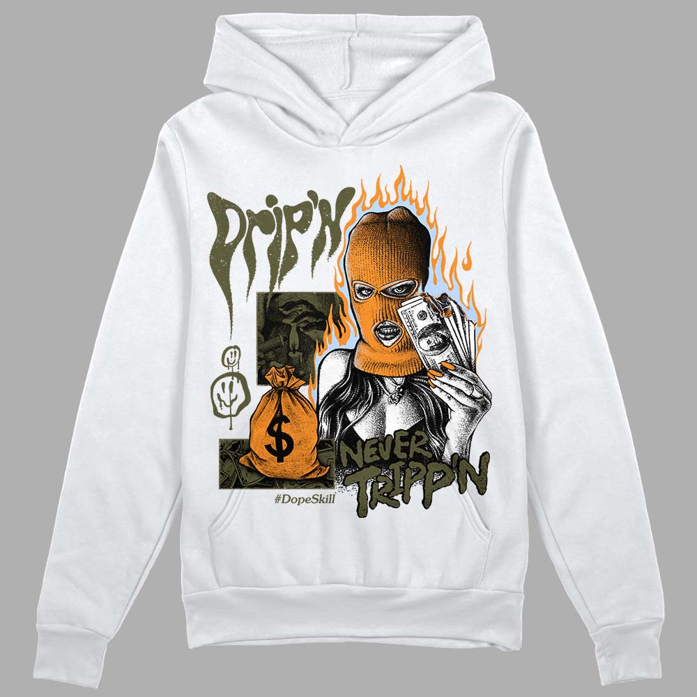 Olive 5s superstreetwear Hoodie Sweatshirt Drip'n Never Tripp'n Graphic
