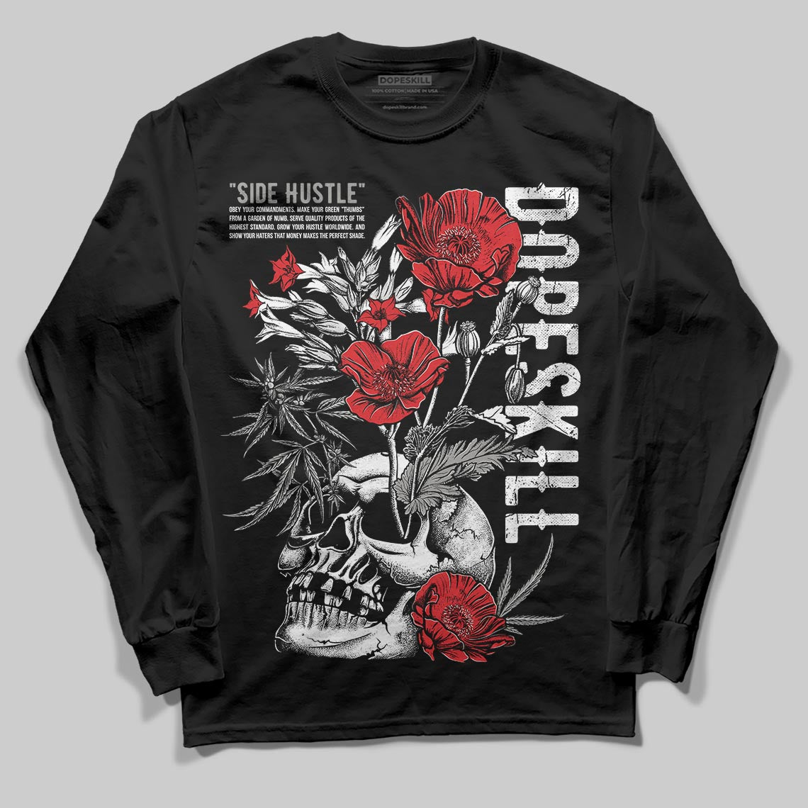Pure Money 3s superstreetwear Long Sleeve T-Shirt Side Hustle Graphic