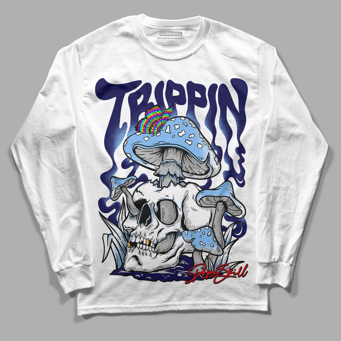 University Blue 6s superstreetwear Long Sleeve T-Shirt Trippin Graphic