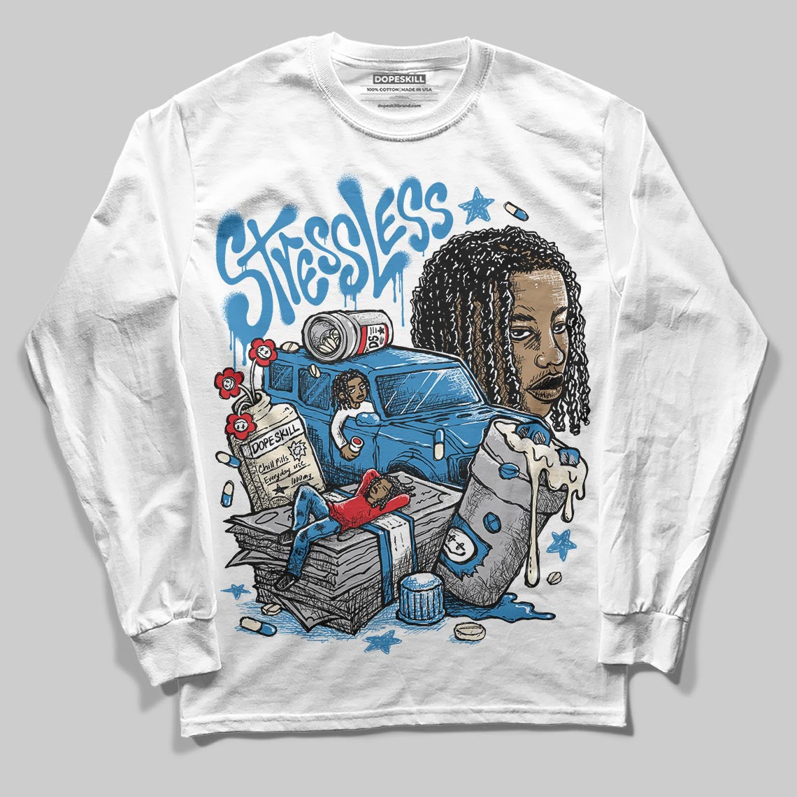 Rare Air 3s superstreetwear Long Sleeve T-Shirt Stressless Graphic