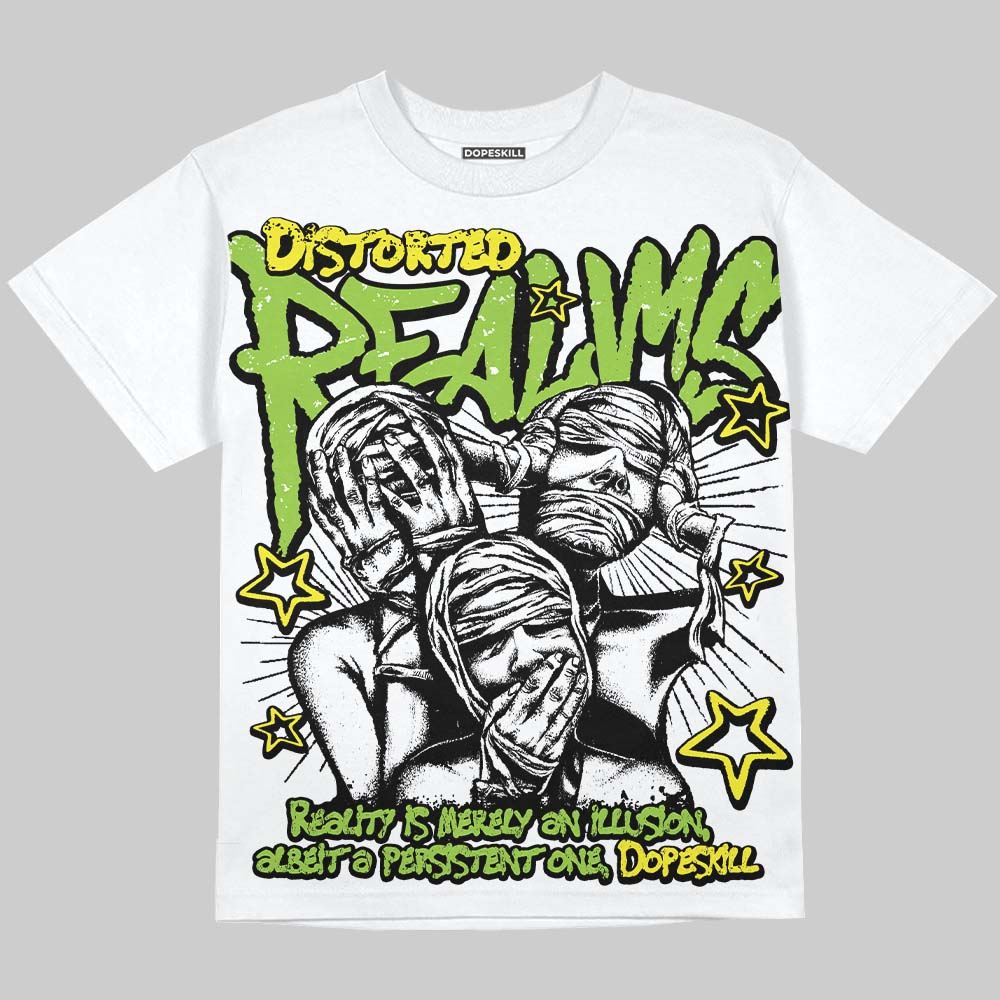 Neon Green Collection superstreetwear Oversize Print T-Shirt Distorted Realms Graphic