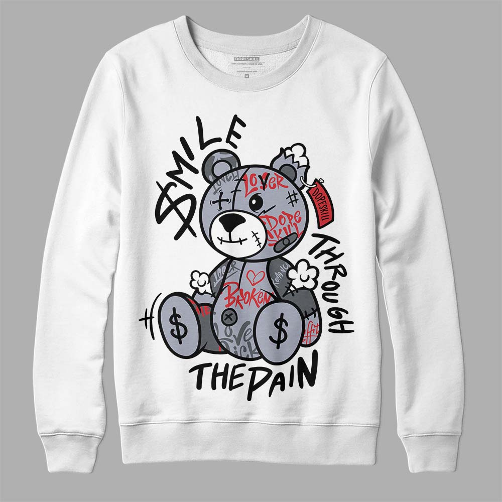 Bred Reimagined 4s superstreetwear Sweatshirt Smile Through The Pain Graphic