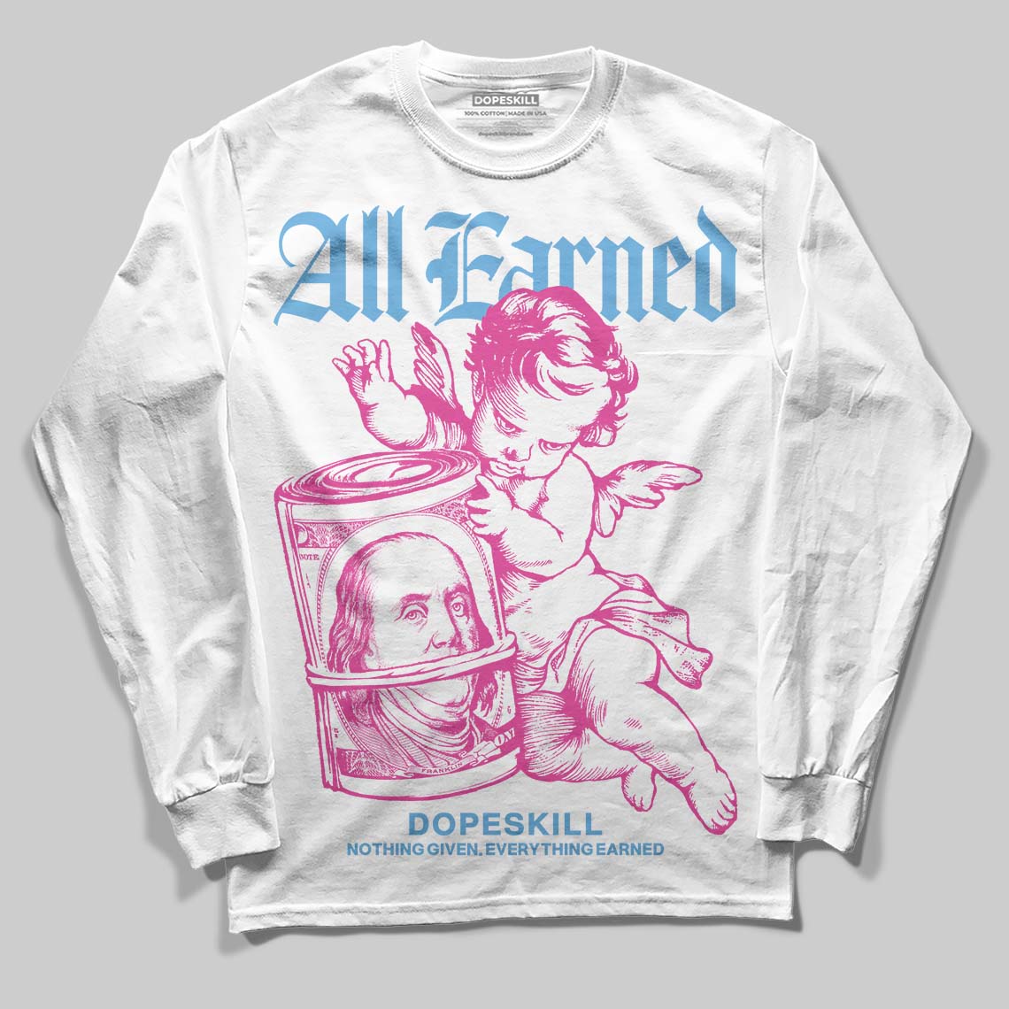Triple Pink Dunk superstreetwear Long Sleeve T-Shirt All Earned Graphic