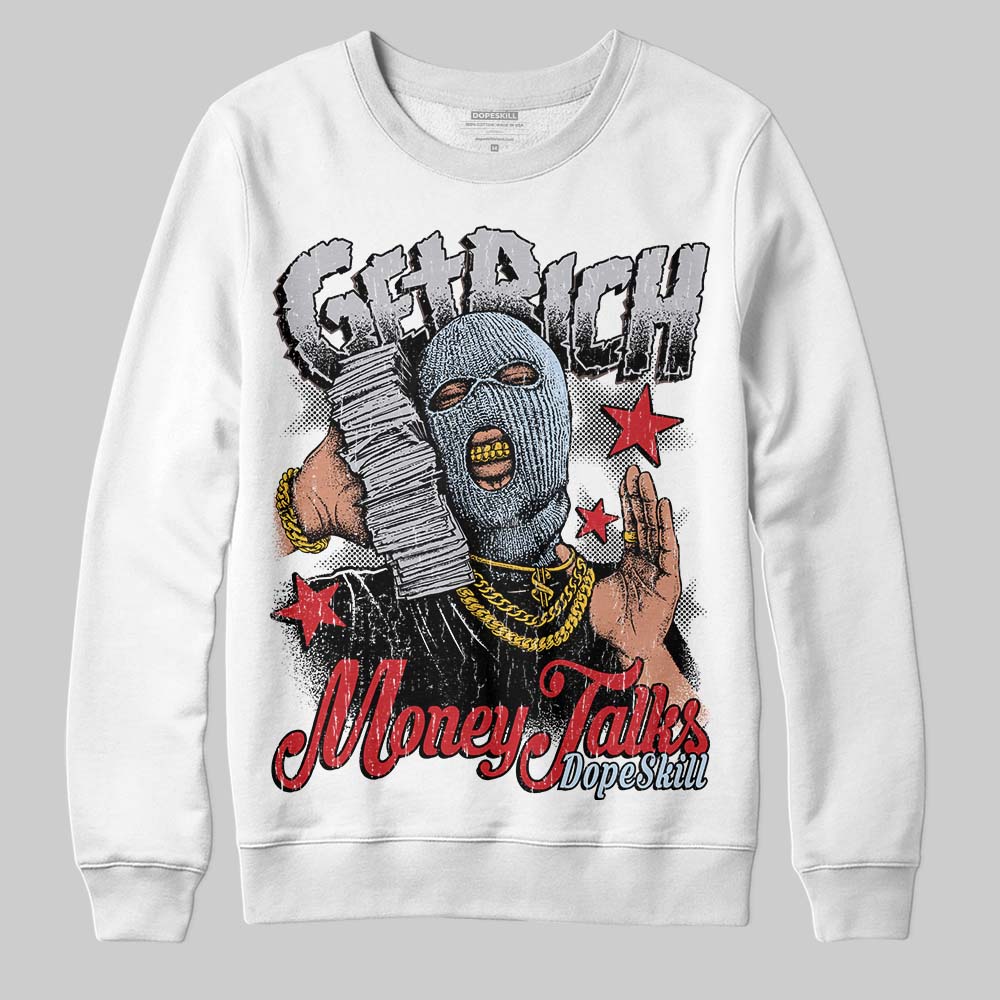 Black Metallic Reimagined 5s superstreetwear Sweatshirt Get Rich Graphic