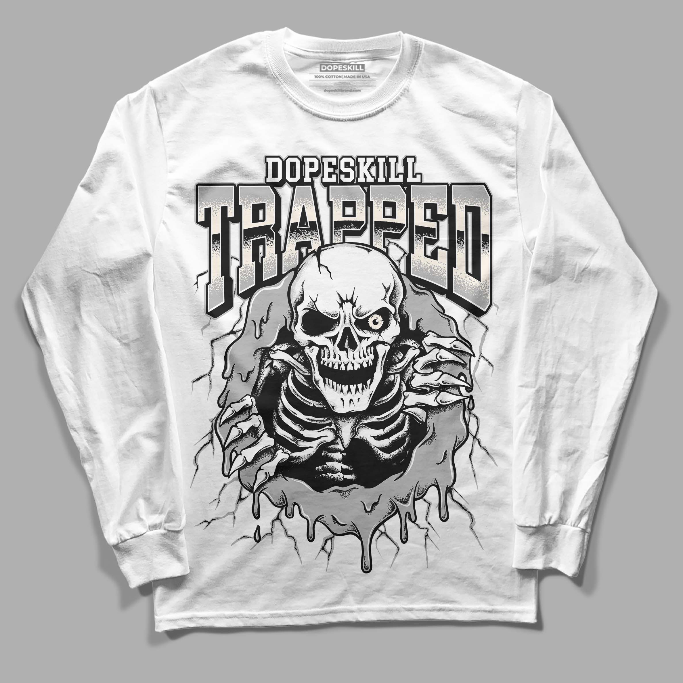 Off Noir 3s superstreetwear Long Sleeve T-Shirt Trapped Halloween Graphic