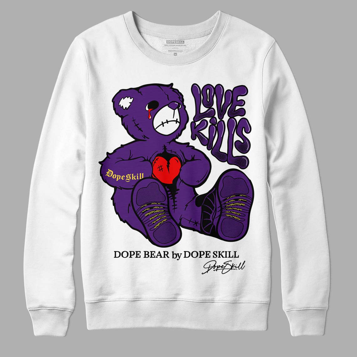 Field Purple 12s superstreetwear Sweatshirt Love Kills Graphic