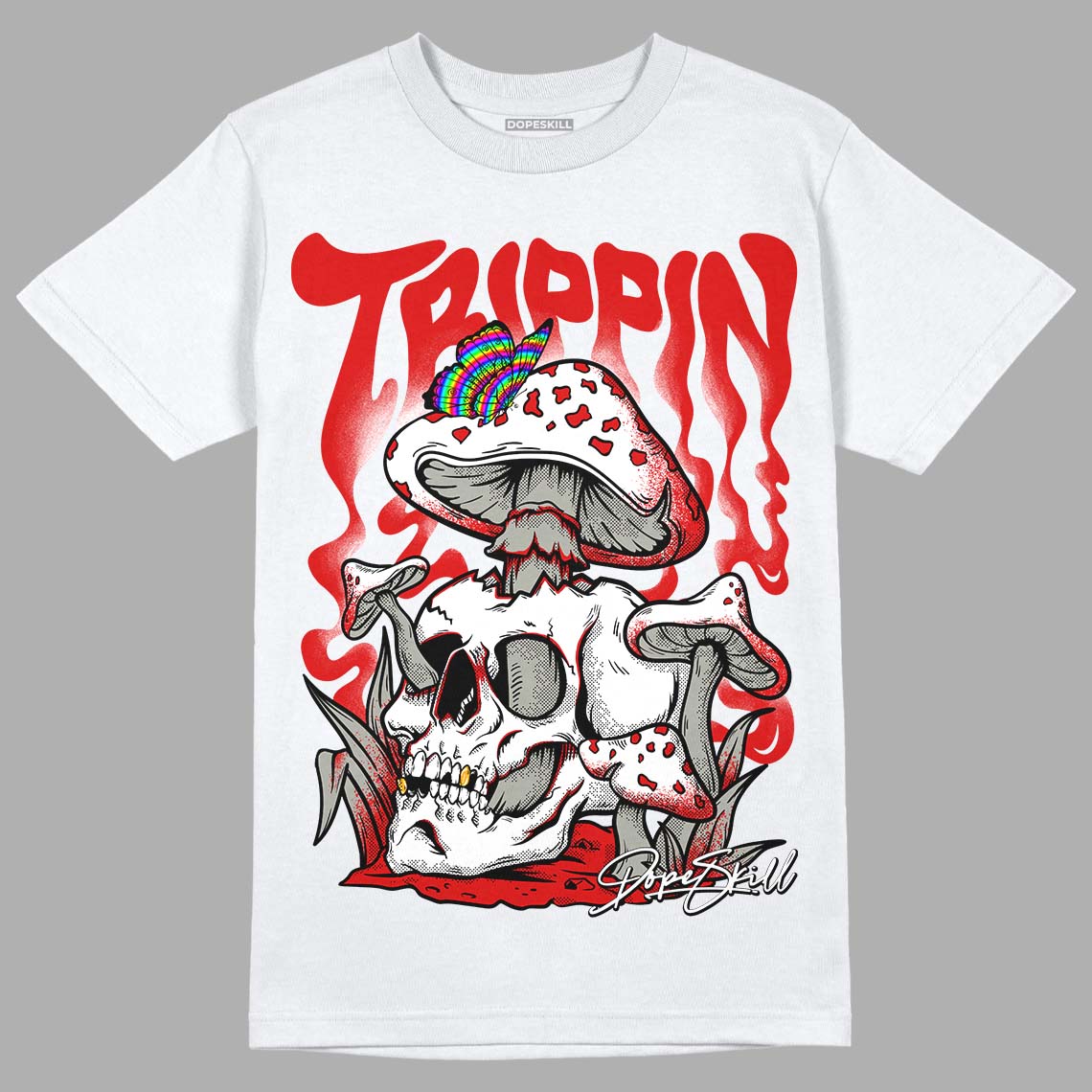 Fire Red 3s superstreetwear T-Shirt Trippin Graphic