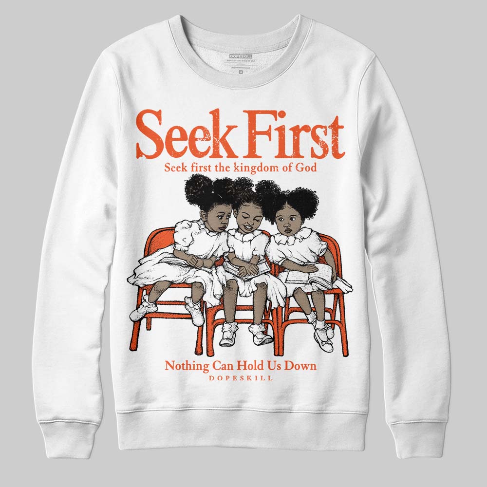 Orange Milk superstreetwear Sweatshirt New Seek First Graphic