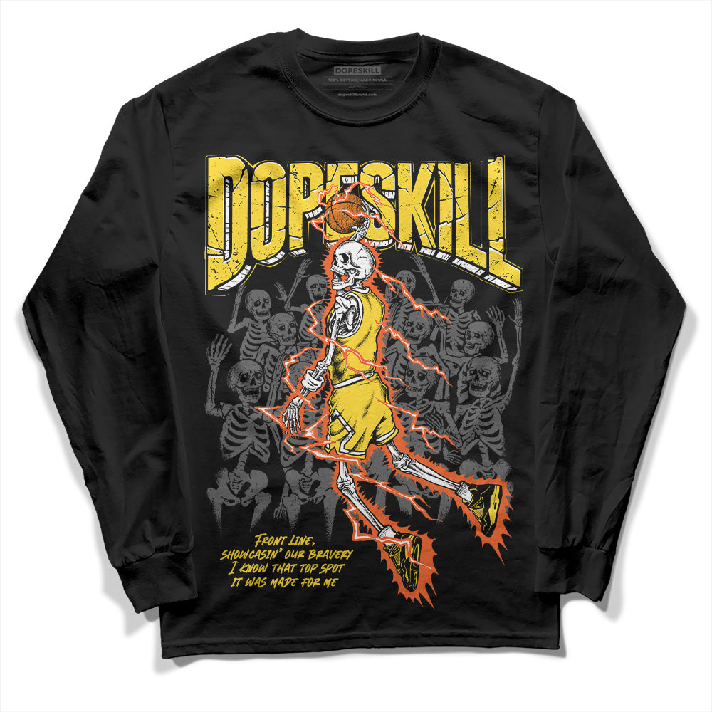 Black Tour Yellow AJ 4 Thunder superstreetwear Long Sleeve T-Shirt Thunder Dunk Graphic