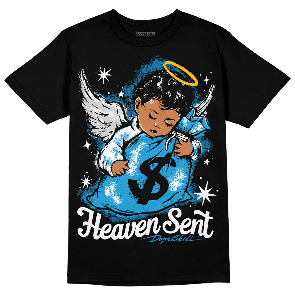 Military Blue 4s superstreetwear T-Shirt Heaven Sent Graphic