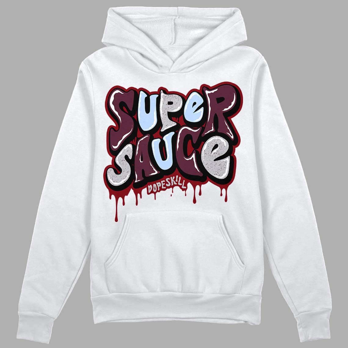Burgundy 5s superstreetwear Hoodie Sweatshirt Super Sauce Graphic