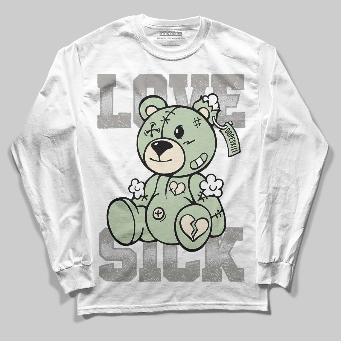 Seafoam 4s 2025 superstreetwear Long Sleeve T-Shirt Love Sick Graphic