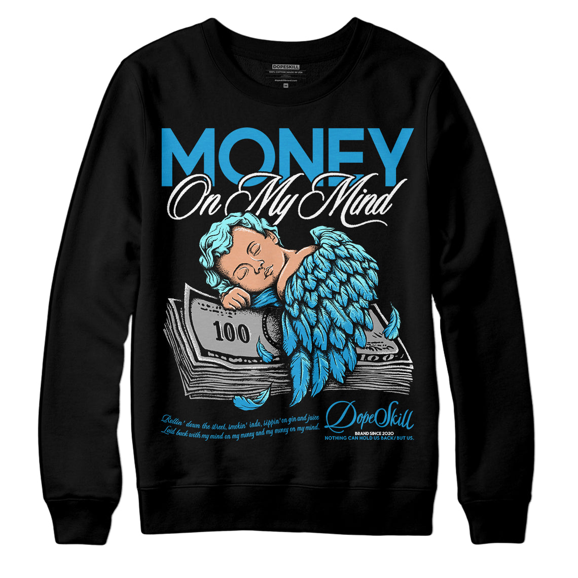 Military Blue 4s superstreetwear Sweatshirt MOMM Graphic